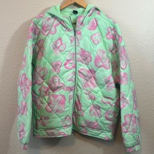 Hooded quilted jacket